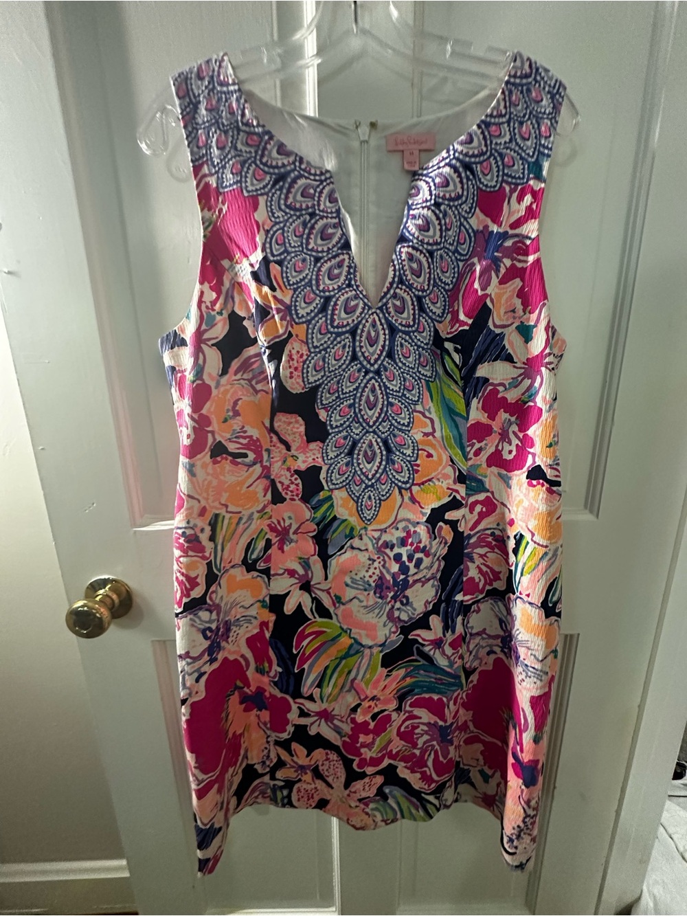 Lilly Pulitzer Pink Multi Floral V-Neck Dress